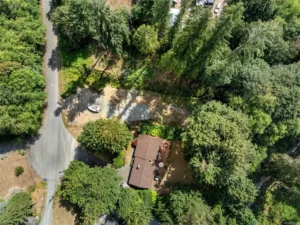 Drone view of Riparian Development progress on Vancouver Island.