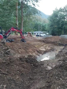 Environmental Contractor managing a sensitive ecosystem project in Nanaimo.