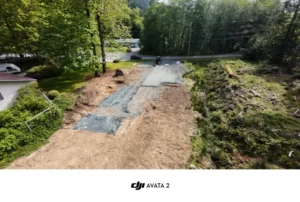 Environmental Development site showing protected vegetation buffers.